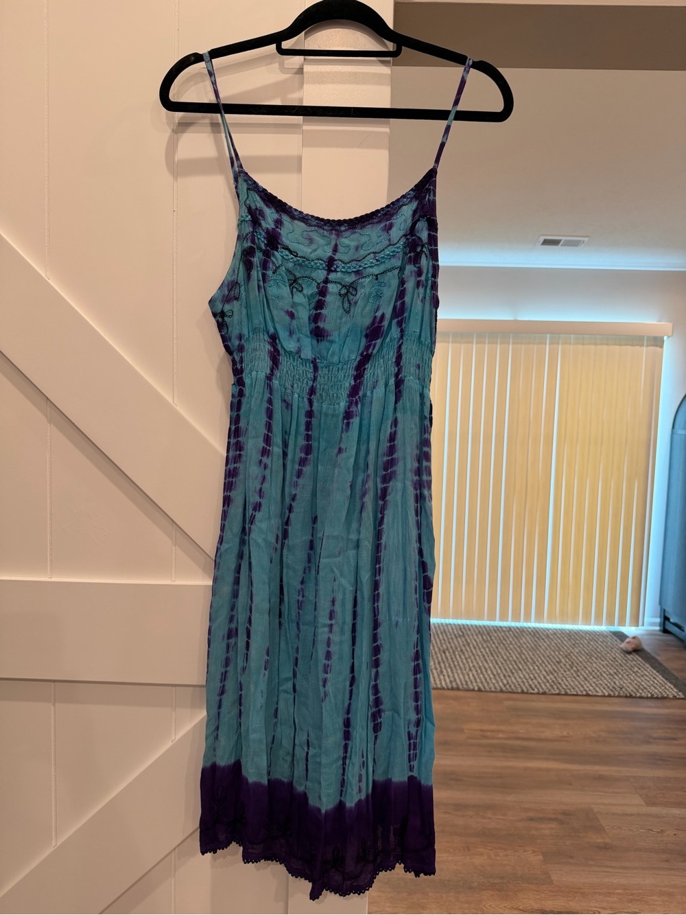 Raya Sun Y2K boho tie dye maxi sundress